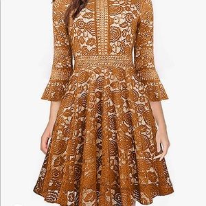 Tangerine Lacey Dress